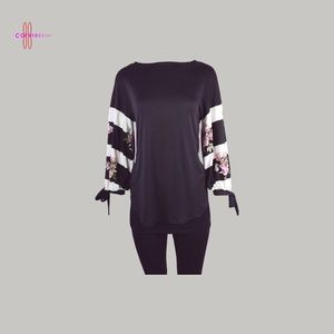 Long sleeve scoop neck